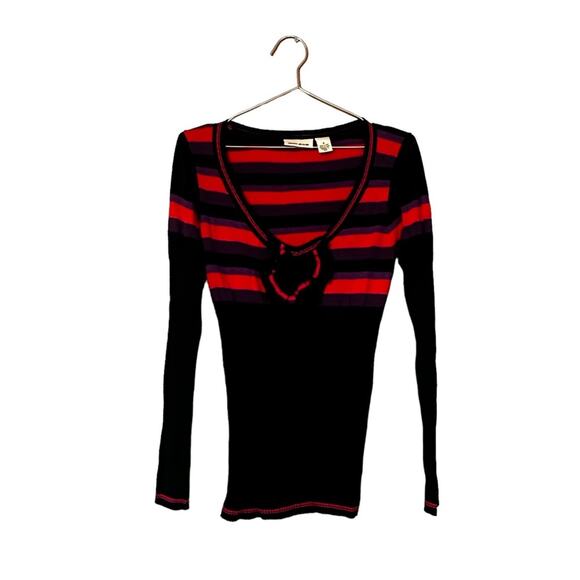 ODDY pink red sherpa popcorn pull over sweatshirt size small - Picture 3 of 7